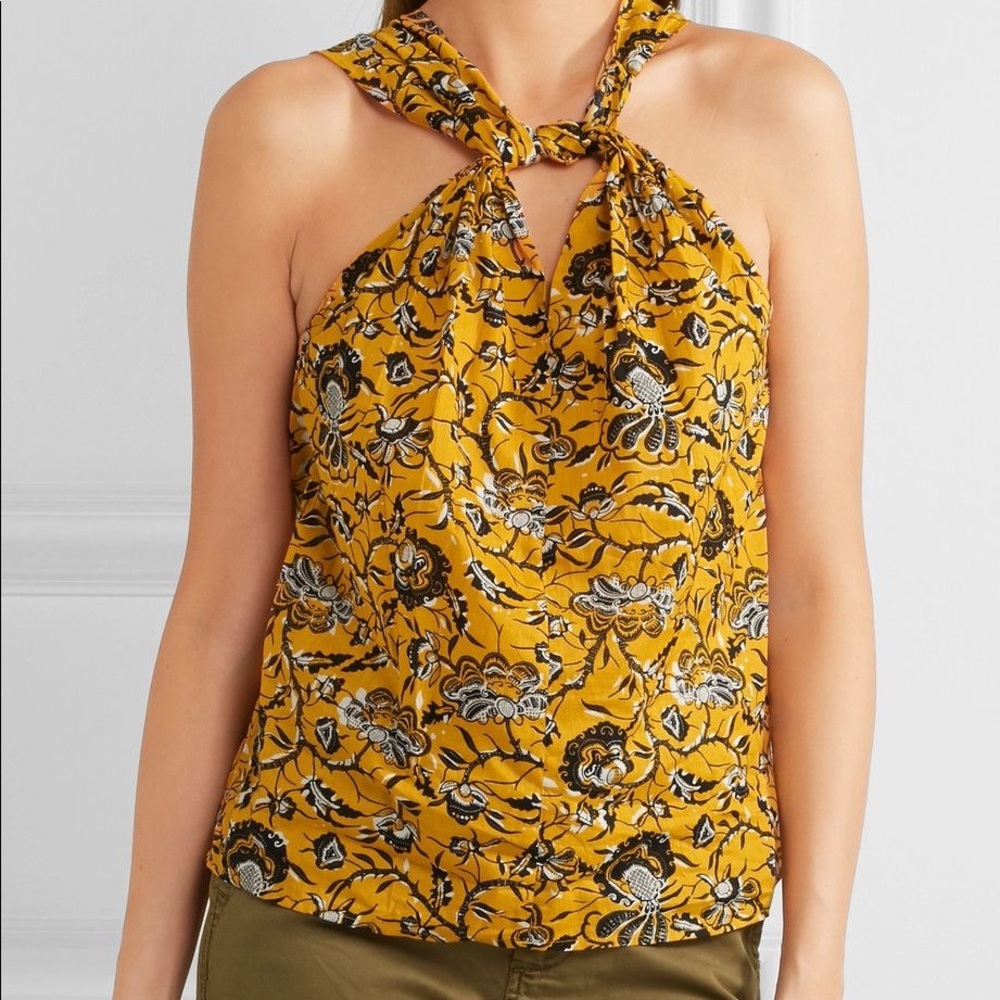 Isabel Marant Étoile Yellow Print Blouse